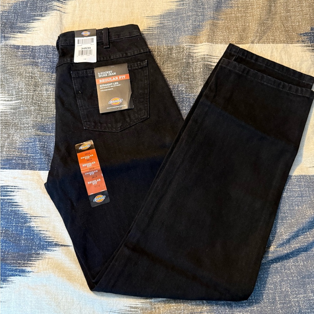 Dickies Men's Relaxed Fit Black Jeans